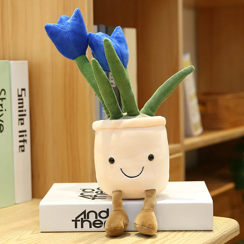 Lächelnde Tulpe Plüsch Pflanzendekoration