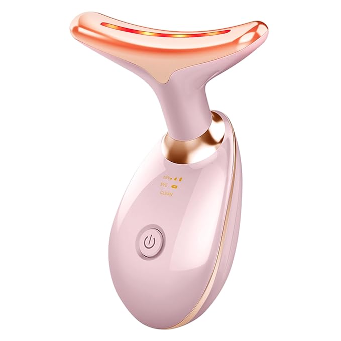 Beauty Gesichts-Massagegerät, 7 Farben, wellenförmig, Akne, Beauty, Mikrostrom-Gesichtsgerät zur Hautstraffung für Gesicht und Hals, Beauty-Gerät,
