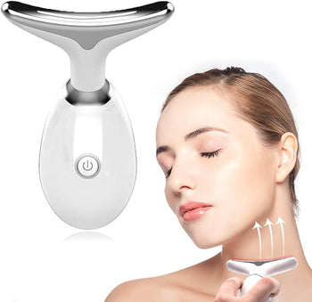 Beauty Gesichts-Massagegerät, 7 Farben, wellenförmig, Akne, Beauty, Mikrostrom-Gesichtsgerät zur Hautstraffung für Gesicht und Hals, Beauty-Gerät,